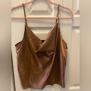NWT Brown Silky Women’s tank top, XL (runs small)